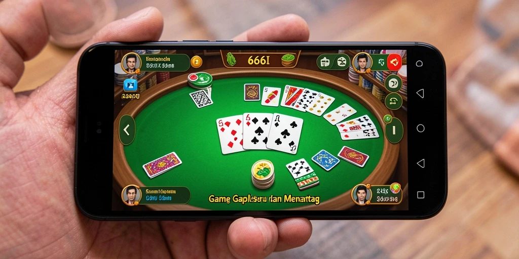 Tampilan gameplay menarik dari 666I saat memainkan Gaple.
