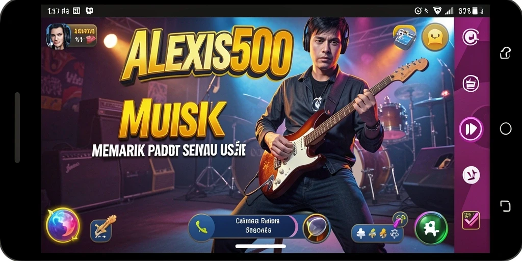 Menampilkan gameplay seru dari ALEXIS500 saat bermain musik.