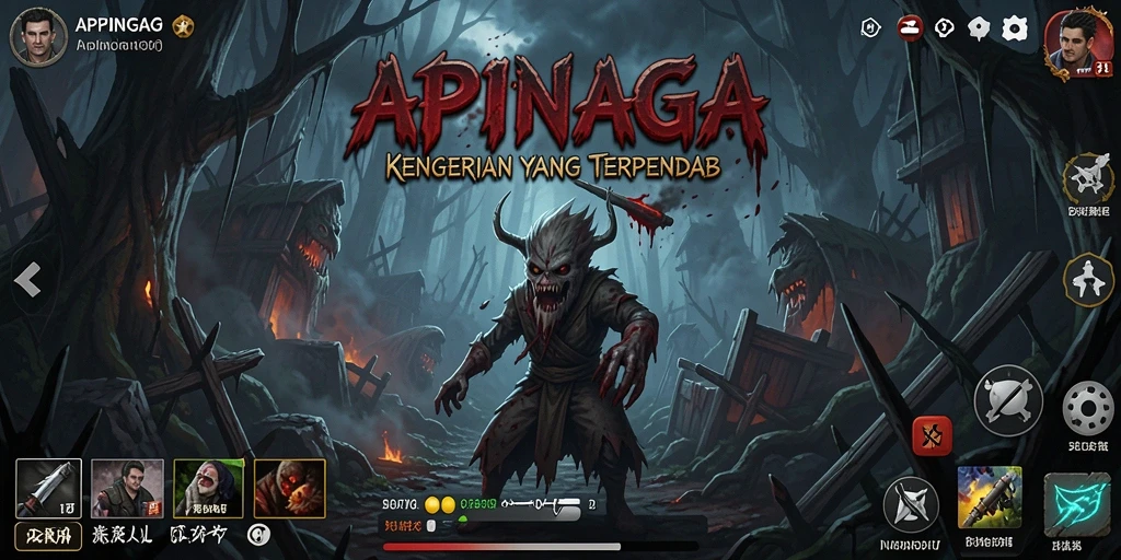 Gameplay menegangkan dari APINAGA yang penuh dengan elemen Horror.