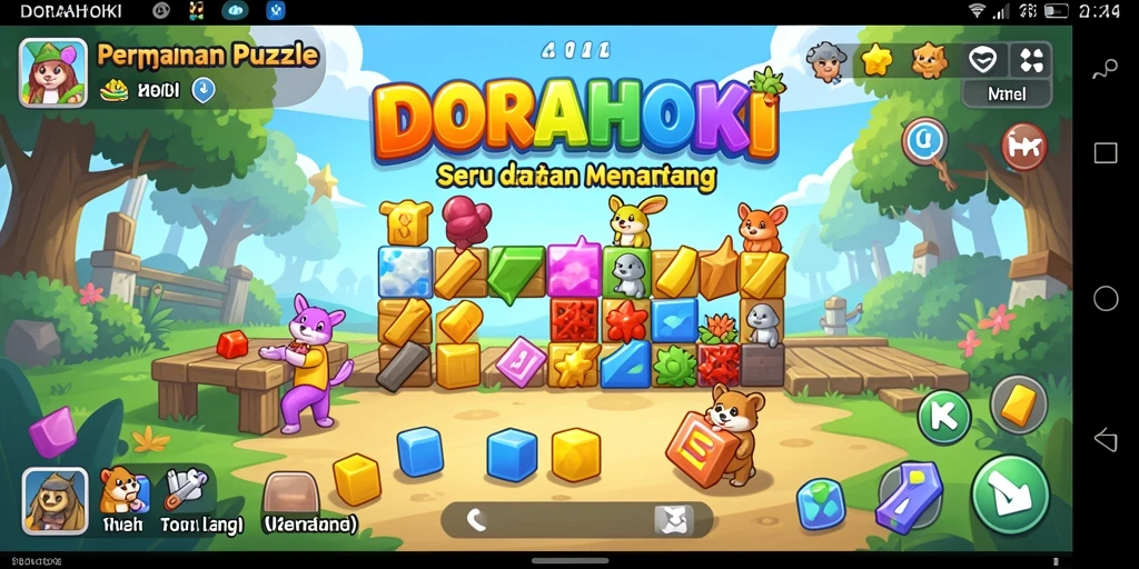 Tangkap layar gameplay DORAHOKI yang menarik dan penuh tantangan.