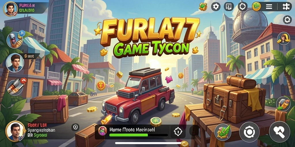 Screenshot FURLA77 menampilkan momen seru permainan Tycoon.