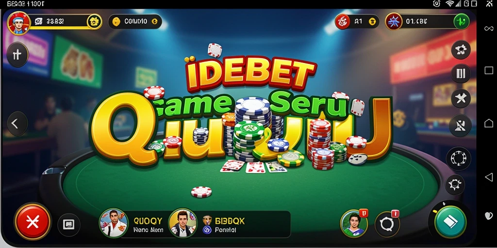 Screenshot utama IDEBET menampilkan gameplay QiuQiu yang mengasyikkan.