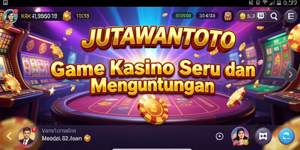 Tampilan gameplay menarik di JUTAWANTOTO dengan grafik yang memukau.