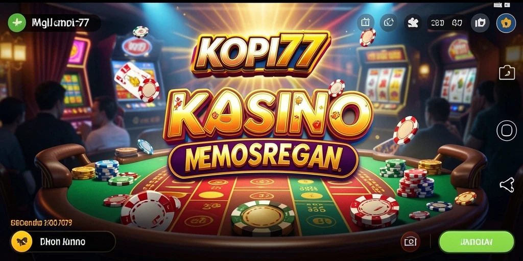 Tampilan gameplay KOPI77 yang menarik dan penuh warna.