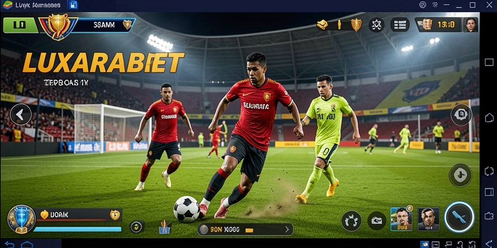 Tampilan screenshot LUXARABET menunjukkan gameplay olahraga yang seru.