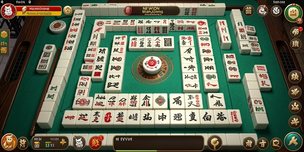 Tampilan gameplay Mahjong yang menantang dan mengasyikkan di NEWIDN.