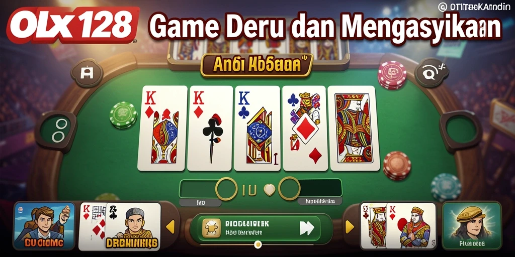 Gameplay OLX128 yang menampilkan keseruan bermain Domino.