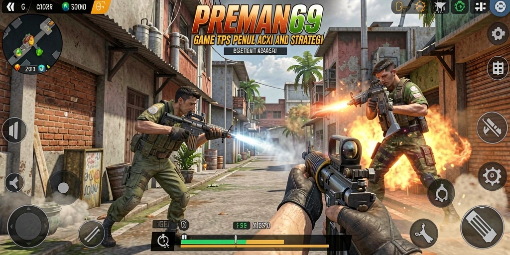 Tampilan gamplay PREMAN69 yang penuh aksi dan strategi.