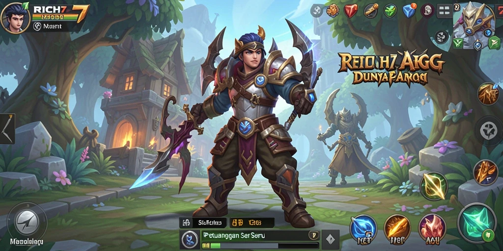 Tampilan gameplay RICH7 yang menegangkan dan mendebarkan.