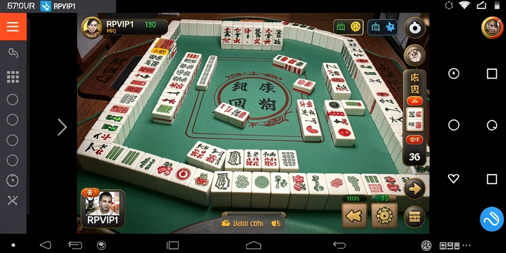Screenshot utama RPVIP1 menampilkan gameplay Mahjong yang menarik.