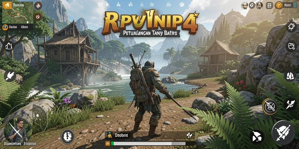 Gameplay RPVIP4 yang menakjubkan dalam dunia terbuka.