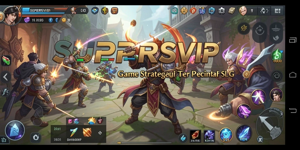 Tangkapan layar dari gameplay SLG yang mendebarkan di SUPERSVIP.
