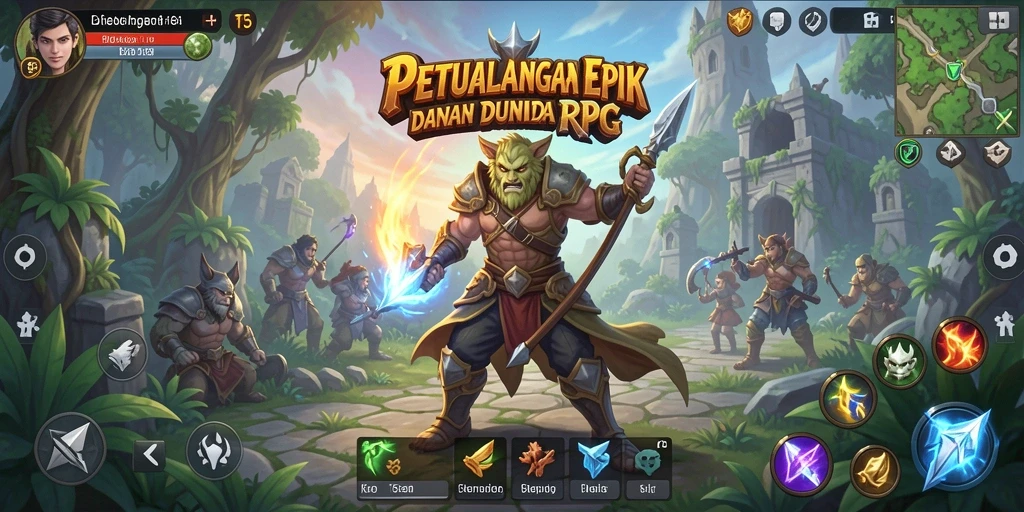 Tampilan gameplay T6 yang menakjubkan dengan aksi RPG yang seru.