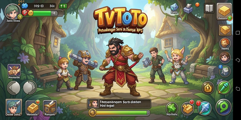 Gameplay seru dalam petualangan RPG TVTOTO.