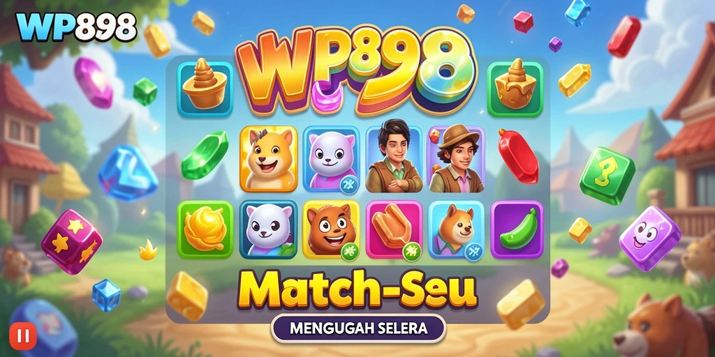 Tangkapan layar WP888 menunjukkan gameplay yang menarik dalam Match-3.