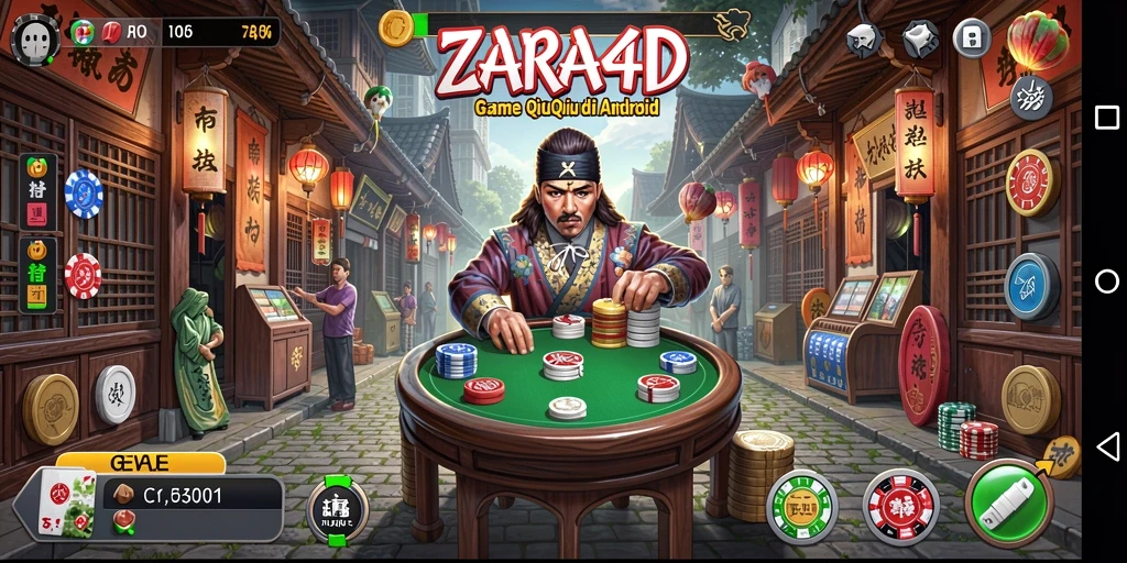 Tampilan gameplay QiuQiu yang seru dan mengasyikkan.