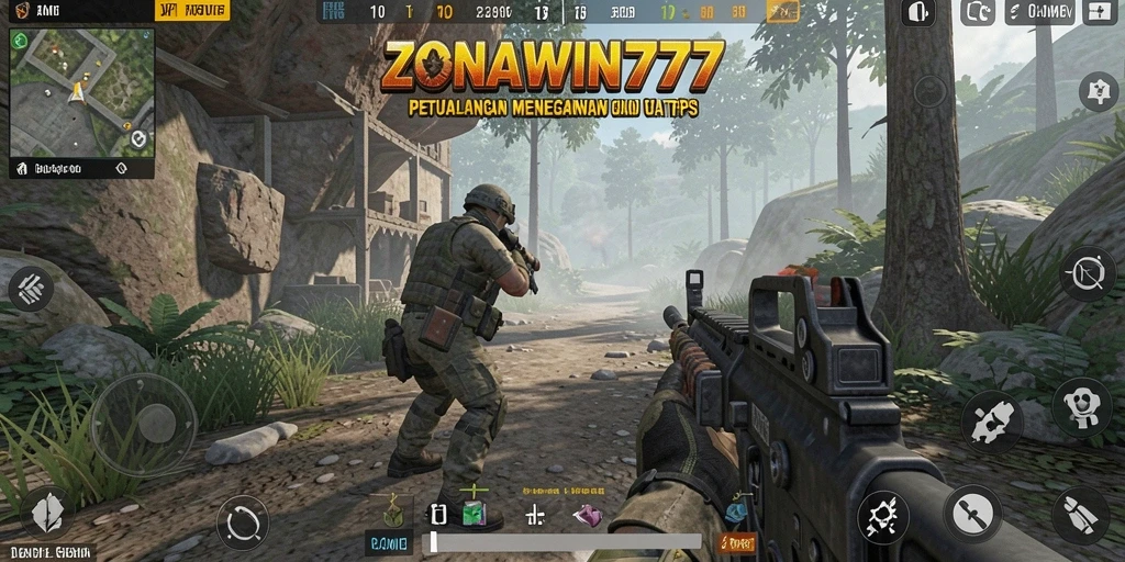 Tampilan gameplay menegangkan dalam ZONAWIN777.